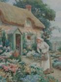 ASHBURNER William F 1900-1932,Woman in Cottage Garden,Peter Francis GB 2013-07-23