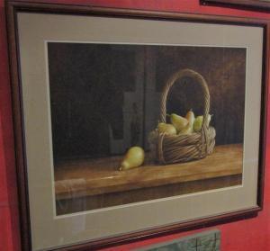 Ashcroft Nigel 1951,Still life with a basket of pears,Wotton GB 2022-03-01