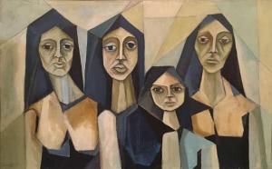 ASHER Yossi 1946-2016,Four Women,1964,Montefiore IL 2017-04-05
