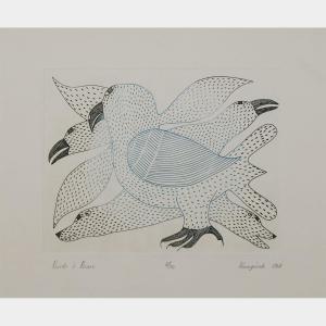 ASHEVAK Kenojuak 1927-2013,BIRDS AND BEARS,1968,Waddington's CA 2014-07-10
