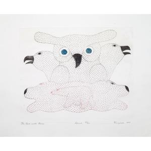 ASHEVAK Kenojuak 1927-2013,OWL WITH BEARS,1968,Waddington's CA 2014-06-02