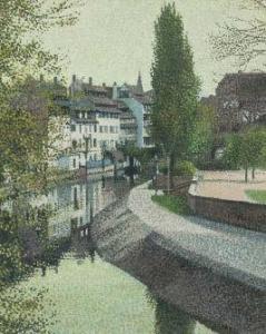 ASHIDA Yoshio,On the canal, Strasbourg,Mainichi Auction JP 2022-02-25