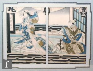 ASHIYUKI Gigado 1813-1933,Two kabuki players,Fieldings Auctioneers Limited GB 2019-03-02