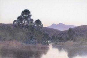 ASHLEY MITCHELL,Sunset over a mountain pool,Woolley & Wallis GB 2012-03-21