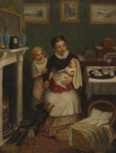 ASHMORE Charles 1851-1925,By the hearth,Sworders GB 2023-04-04