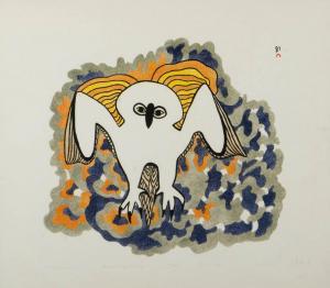 ASHOONA Mayureak 1946,OWL OF THE TUNDRA.,1982,Ritchie's CA 2008-09-16
