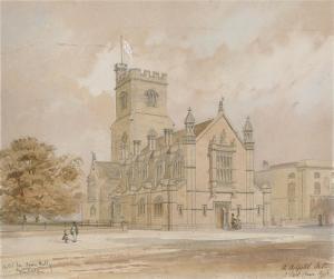 ASHPITEL arthur 1807-1869,A preliminary sketch for St. Barnabas church, Home,Christie's 2009-06-02