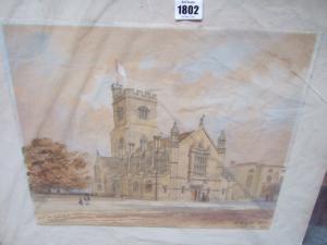 ASHPITEL arthur,A preliminary sketch for St Barnabus Church,Bellmans Fine Art Auctioneers 2009-10-07
