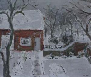 ASHTON Audrey 1892-1985,Snow scene,1953,Peter Wilson GB 2011-04-20