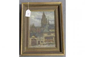 ASHTON Harold,View of a Cathedral,Tooveys Auction GB 2015-08-12