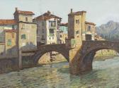 ASHTON Will 1881-1963,The Old Bridge at Sospel,Menzies Art Brands AU 2014-09-23