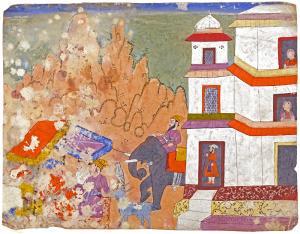 ASIAN SCHOOL,An illustration from a mahabharata series,c.1670-80,Bonhams GB 2013-09-18