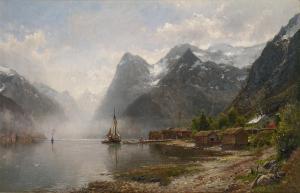 ASKEVOLD Anders Monsen 1834-1900,Along the Fjord,1891,Sotheby's GB 2023-05-24