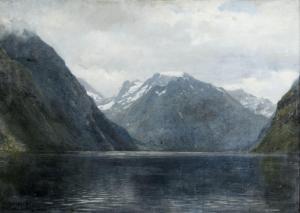 ASKEVOLD Anders Monsen 1834-1900,Partie vom Hjørundfjord,1899,Peter Karbstein DE 2023-06-24