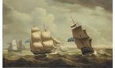 ASKEW John 1790-1810,The brig Ceres, in three positions, off the entran,Christie's GB 2005-05-25