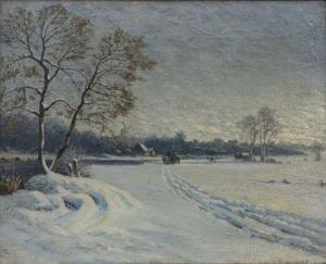ASMUSSEN Anton 1857-1904,Winterabend,Kastern DE 2021-03-20