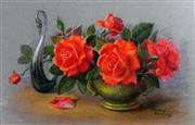 ASOVTSEFF Alexandra 1910-1994,Still Life Red Roses,Theodore Bruce AU 2015-10-25