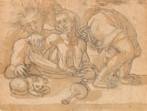 ASPERTINI Amico 1475-1552,Grotesque genre scene,Palais Dorotheum AT 2022-04-20