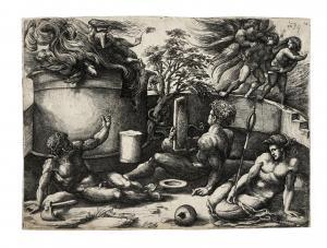ASPERTINI Amico,Il sacrificio di Caino e la cacciata dall'Eden,1530-1535,Gonnelli 2022-11-29