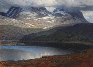 ASPLUND Nils,Mountain landscape with a lake, cloudy weather,1911,Bruun Rasmussen 2021-12-20