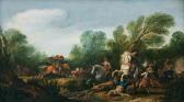 ASSELIJN Jan 1610-1652,A skirmish between artillerists and cavalerists,Uppsala Auction SE 2022-06-15