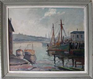 ASSELIN E.F,harbor scene,Blackwood/March GB 2014-02-26