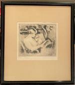 ASSELIN Maurice 1882-1947,Mère et fille sur un banc,1926,Boisgirard - Antonini FR 2023-02-03