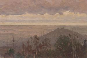 ASSENBAUM Fanny 1848-1901,Herbstliche Landschaft mit lila Wolken,Galerie Bassenge DE 2020-11-25