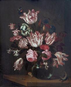 ASSTEYN Bartholomeus,A still life with roses, tulips and other flowers ,1655,Venduehuis 2019-11-13