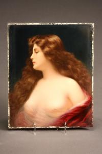 ASTI Angelo 1847-1903,portrait of a long-haired woman,1900,Weschler's US 2013-05-17
