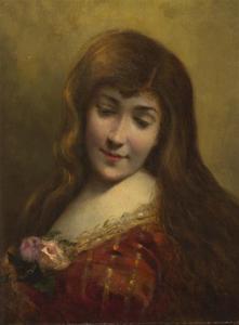 ASTI Angelo 1847-1903,Portrait of a Woman,Hindman US 2012-01-22