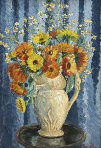 ASTON Evelyn Winifred 1891-1975,Still Life of Flowers in a Vase,David Duggleby Limited GB 2023-11-18