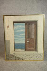 ASTRAHAN Ilene,coastal scene with whitewashed building and an ope,20th century,Criterion 2023-01-18