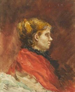 ASTRUC Zacharie 1835-1907,Profile of Louise L. Tham,Rosebery's GB 2020-03-25