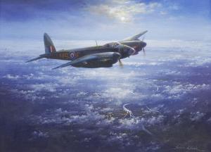 ATACK SIMON 1957,Mosquito Bomber in Flight,David Duggleby Limited GB 2022-01-08