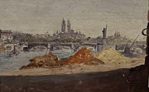 ATALAYA Enrique 1851-1914,Vue de Paris depuis les quais,Marambat-Camper FR 2022-10-19