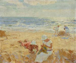 ATAMIAN Charles Garabed 1872-1947,Coin de plage,Christie's GB 2023-10-20