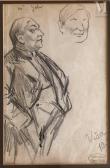 ATAMIAN Charles Garabed 1872-1947,Portrait de Ferdinand Gabin,Millon & Associés FR 2023-03-09
