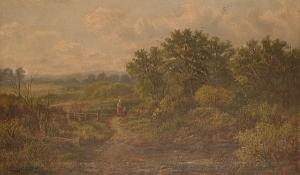 ATKINS Edward 1887-1901,a mother and son pausing for reflection in a lands,Bonhams GB 2006-06-06