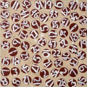 ATKINS Peter 1963,Number Pattern,1993,Mossgreen AU 2017-06-07