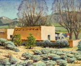ATKINS Williams H 1926-1995,Taos Homestead,Altermann Gallery US 2020-02-21