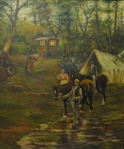 ATKINSON J.R,Gypsy Camp,1906,David Duggleby Limited GB 2017-03-25