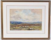 ATKINSON John 1863-1924,A Flock of Sheep on the Crest of a Hill,Anderson & Garland GB 2022-07-21