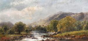 ATKINSON John Gunson 1849-1880,A River Landscape,John Nicholson GB 2020-06-12