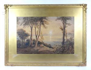 ATKINSON R.T.,Coastal scene with trees to foreground,1836,Ewbank Auctions GB 2021-12-22