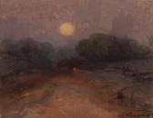 ATKINSON William Edwin 1862-1926,Moonrise Near the Humber Valley,1918,William Doyle US 2022-06-29
