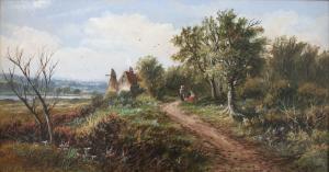 ATKYNS Edward A 1878,COUNTRY LANDSCAPE SCENES WITH FIGURES,1888,Lawrences GB 2013-10-18
