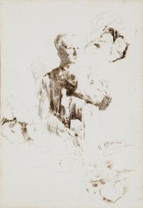 ATTANASIO Natale 1845-1923,Studi di figura maschile e piante,Minerva Auctions IT 2017-11-28