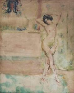 ATTENDU Antoine Ferdinand 1845-1908,A posing nude,Christie's GB 2016-12-13