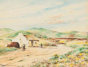 ATTWOOD PALMER H,IRISH THATCHED COTTAGE,Ross's Auctioneers and values IE 2023-10-11